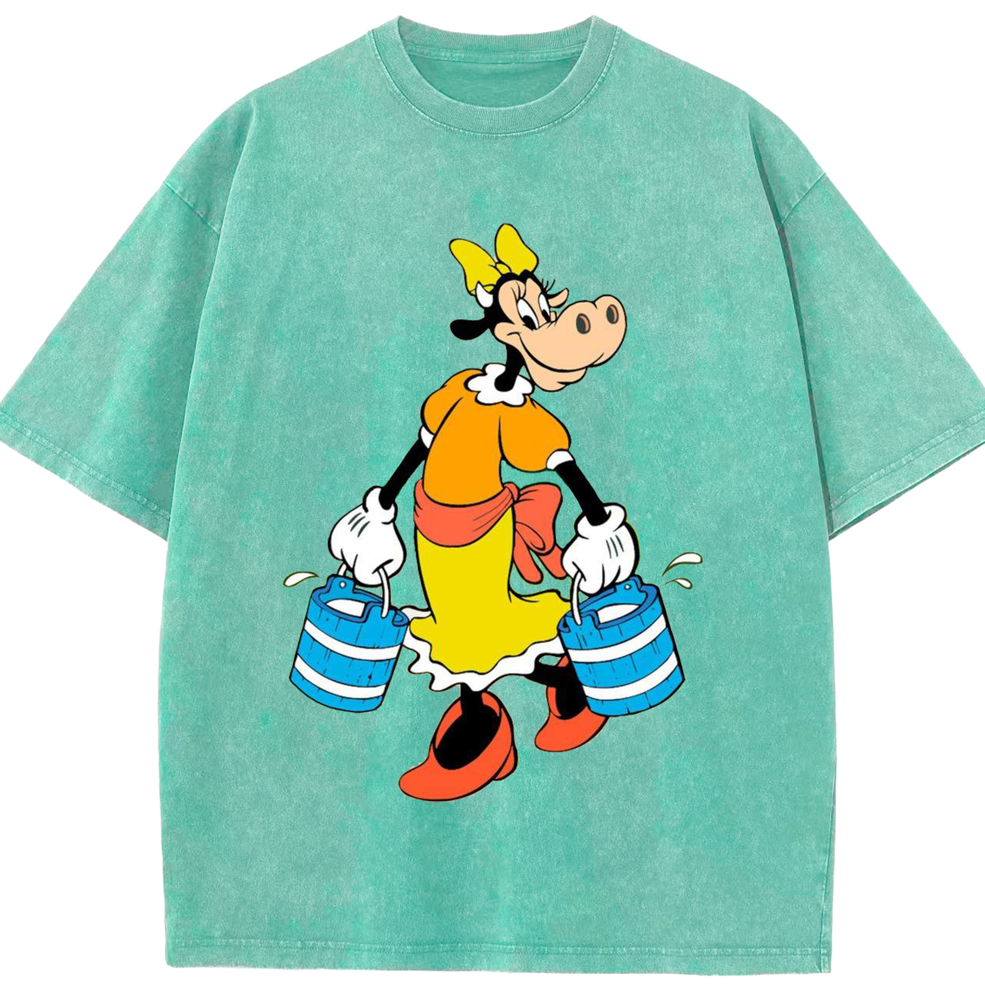 （画像用） ミッキーマウス Mickey Mouse 綿100% ヴィンテージ風 半袖Tシャツ（フロントプリント）
